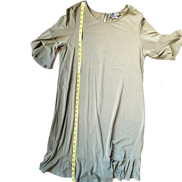 Anthropologie Dresses & Skirts - NWOT anthro olive green flouncy soft modal dress